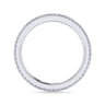 Eternity Band Wedding Ring in 14k White Gold with Round Natural Diamond at Gabriel & Co.