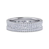 Eternity Band Wedding Ring in 14k White Gold with Round Natural Diamond at Gabriel & Co.