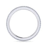 Eternity Band Wedding Ring in 14k White Gold with Round Natural Diamond at Gabriel & Co.