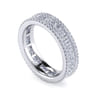 Eternity Band Wedding Ring in 14k White Gold with Round Natural Diamond at Gabriel & Co.
