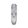 Straight Wedding Ring in 14k White Gold with  Natural Diamond at Gabriel & Co.