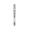 Open Ring Wedding Ring in 14k White Gold with Baguette Natural Diamond at Gabriel & Co.