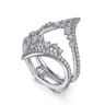 Enhancer Wedding Ring in 14k White Gold with Round Natural Diamond at Gabriel & Co.