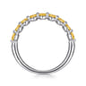 14K White Gold Citrine Stackable Ring