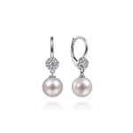 14K-White-Gold-Cluster-Diamond-Disc-and-Pearl-Drop-Earrings1