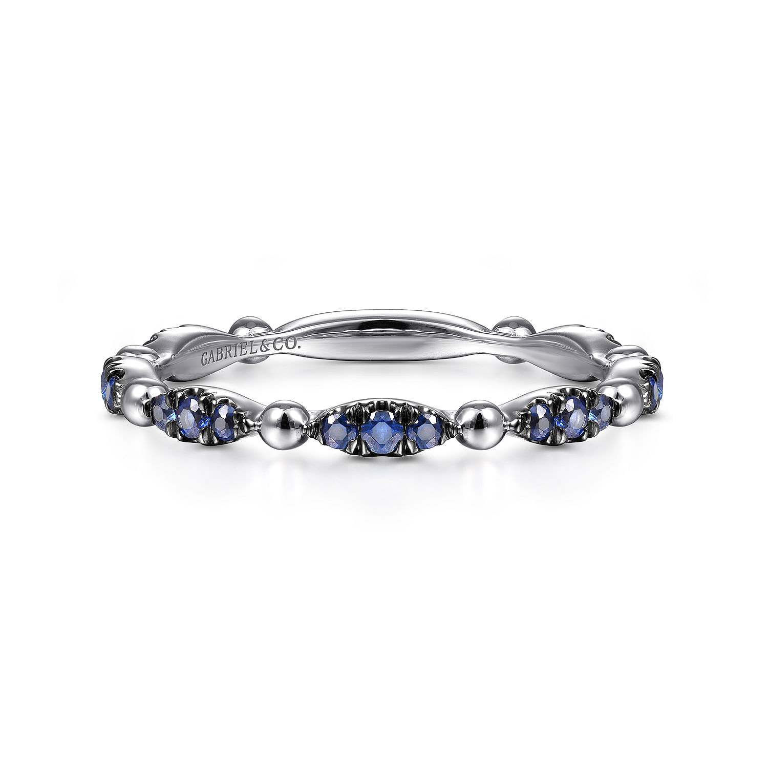 14K-White-Gold-Cluster-Sapphire-and-Bujukan-Ball-Stackable-Ring1