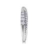 Fancy Wedding Ring in 14k White Gold with Round Natural Diamond at Gabriel & Co.