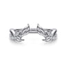 Open Ring Wedding Ring in 14k White Gold with Round Natural Diamond at Gabriel & Co.