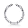 Open Ring Wedding Ring in 14k White Gold with Round Natural Diamond at Gabriel & Co.