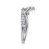Open Ring Wedding Ring in 14k White Gold with Round Natural Diamond at Gabriel & Co.