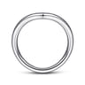 14K White Gold Curved Matching Wedding Band