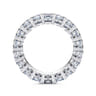 Eternity Band Wedding Ring in 14k White Gold with Cushion Cut Natural Diamond at Gabriel & Co.
