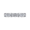 Eternity Band Wedding Ring in 14k White Gold with Cushion Cut Natural Diamond at Gabriel & Co.