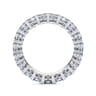 Eternity Band Wedding Ring in 14k White Gold with Cushion Cut Natural Diamond at Gabriel & Co.