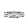 Eternity Band Wedding Ring in 14k White Gold with Cushion Cut Natural Diamond at Gabriel & Co.