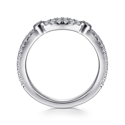 14K White Gold Diamond Anniversary Band