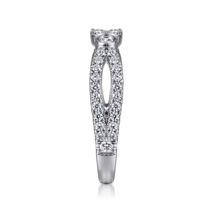 14K White Gold Diamond Anniversary Band