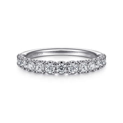 14K White Gold Diamond Anniversary Band