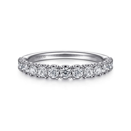 14K White Gold Diamond Anniversary Band