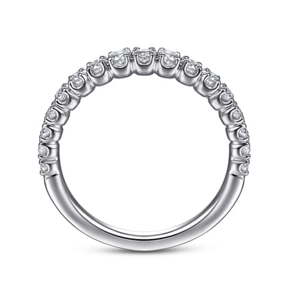 14K White Gold Diamond Anniversary Band