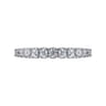 Straight Wedding Ring in 14k White Gold with Round Natural Diamond at Gabriel & Co.