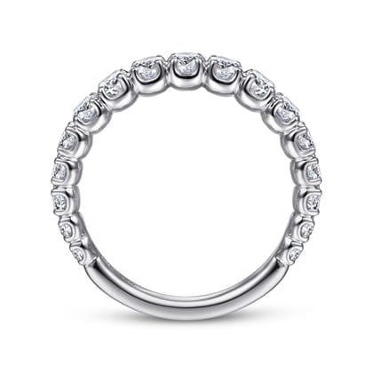 14K White Gold Diamond Anniversary Band