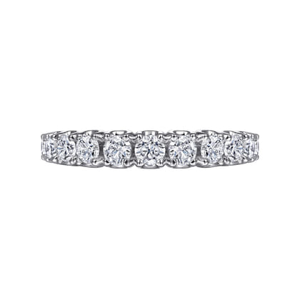 14K White Gold Diamond Anniversary Band