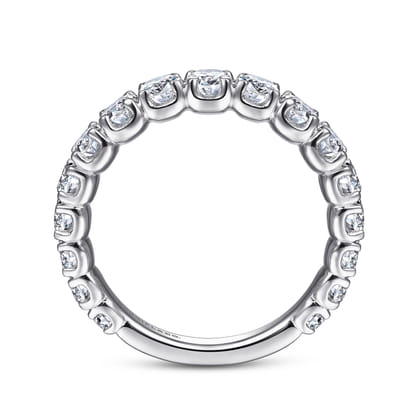 14K White Gold Diamond Anniversary Band