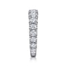 Straight Wedding Ring in 14k White Gold with Round Natural Diamond at Gabriel & Co.