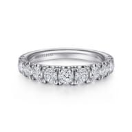 14K White Gold Diamond Anniversary Band
