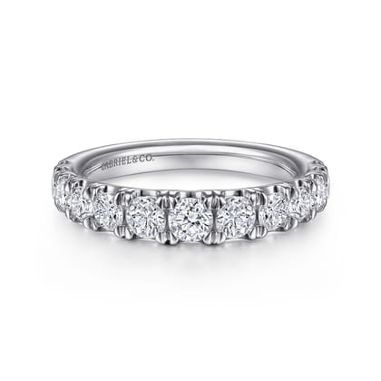 14K White Gold Diamond Anniversary Band