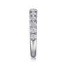 Straight Wedding Ring in 14k White Gold with Round Natural Diamond at Gabriel & Co.