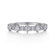 14K White Gold Diamond Anniversary Band