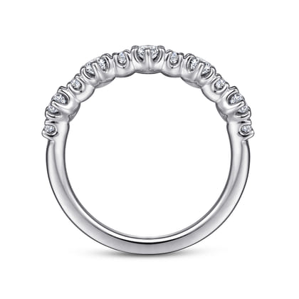 14K White Gold Diamond Anniversary Band