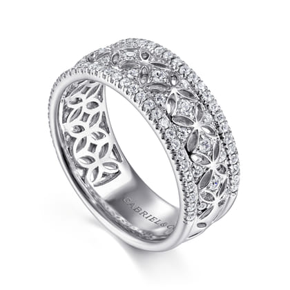 14K White Gold Diamond Anniversary Band