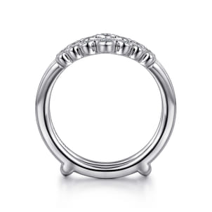 14K White Gold Diamond Anniversary Band