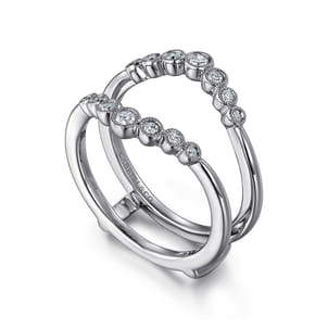 14K White Gold Diamond Anniversary Band