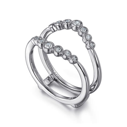14K White Gold Diamond Anniversary Band