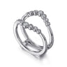Enhancer Wedding Ring in 14k White Gold with Round Natural Diamond at Gabriel & Co.