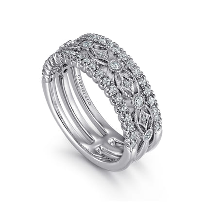 14K White Gold Diamond Anniversary Band
