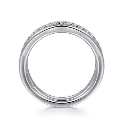 14K White Gold Diamond Anniversary Band
