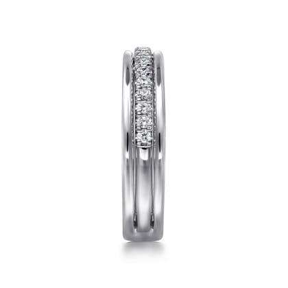 14K White Gold Diamond Anniversary Band