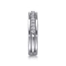 Straight Wedding Ring in 14k White Gold with Round Natural Diamond at Gabriel & Co.