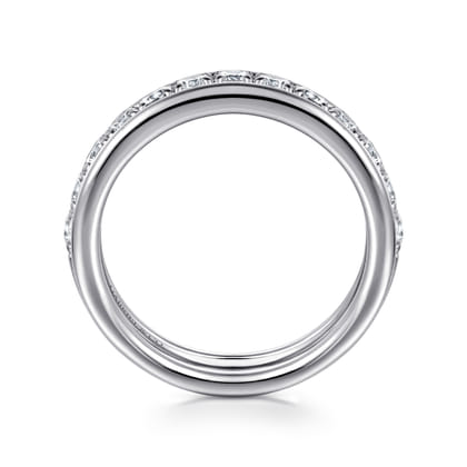 14K White Gold Diamond Anniversary Band