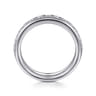 Fancy Wedding Ring in 14k White Gold with Round Natural Diamond at Gabriel & Co.