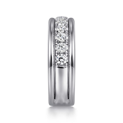 14K White Gold Diamond Anniversary Band