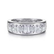 14K White Gold Diamond Anniversary Band