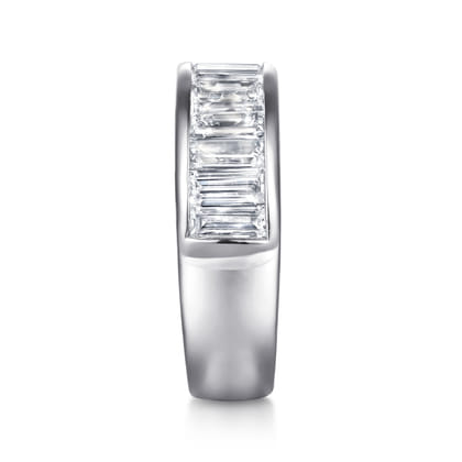 14K White Gold Diamond Anniversary Band