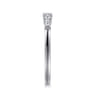 Open Ring Wedding Ring in 14k White Gold with Baguette Natural Diamond at Gabriel & Co.