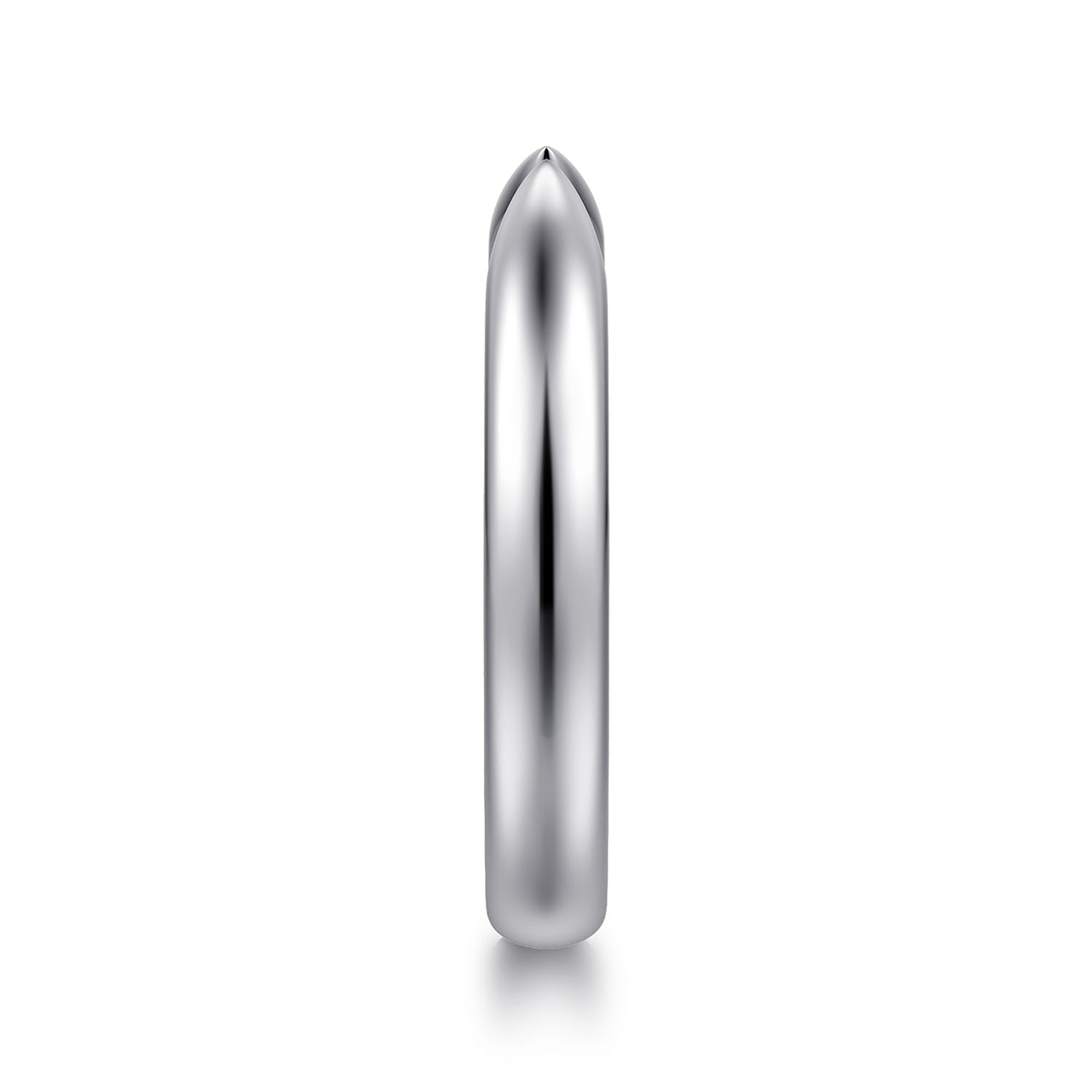 Open Ring Wedding Ring in 14k White Gold with   at Gabriel & Co. - Shot 4